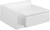 Éjjeliszekrény Ashlan, fehér, 40x32x16,5 cm - Noční stolek