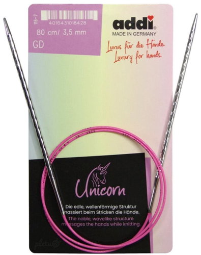 Circular needles Addi Unicorn 80 cm / 3 mm - Knitting Needle - Main image