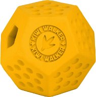 Kiwi Walker Gumová hračka DODECABALL s dírou na pamlsky, Maxi 8cm, Oranžová - Dog Toy