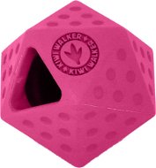 Kiwi Walker Gumová hračka Icosaball s dírou na pamlsky, Mini 6,5cm, Růžová - Dog Toy