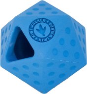 Kiwi Walker Gumová hračka Icosaball s dierou na maškrty, Mini 6,5 cm, Modrá - Hračka pre psov