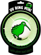 Kiwi Walker – Svietiaci lietajúci a plávajúci kruh mini z gumy - Hračka pre psov