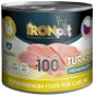 IRONpet Cat Turkey (krůta) 100 % Monoprotein, konzerva 200 g - Canned Food for Cats