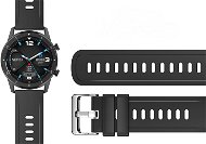 Aligator Watch 22 mm silikónový remienok čierny - Remienok na hodinky