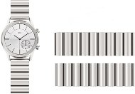 Aligator Watch 22mm Metal Strap, Silver - Watch Strap