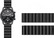 Remienok na hodinky Aligator Watch 22 mm kovový remienok čierny - Řemínek
