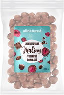 Allnature Mrazem sušené maliny v mléčné čokoládě 250 g - Lyofilizované ovoce