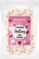 Allnature Mrazem sušené maliny v bílé čokoládě 250 g - Lyofilizované ovoce