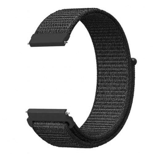 Alligator Watch 20mm Nylon Strap, Black - Watch Strap - Main image