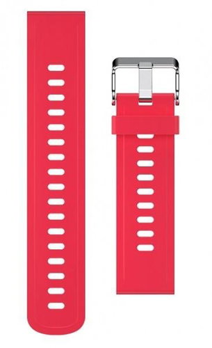 Alligator Watch 22mm Silicone Strap Red - Watch Strap - Main image