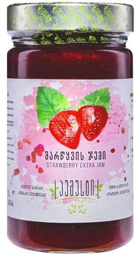 August Strawberry extra jam 80% 350g - Jam - Main image
