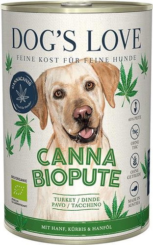 Dog's Love Canna Bio Turkey Adult 400g - Canned Dog Food - Main image