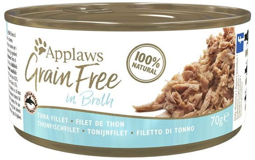 Applaws canned Grain Free Tuna in sauce 6 × 70 g - Canned Food for Cats - Main image
