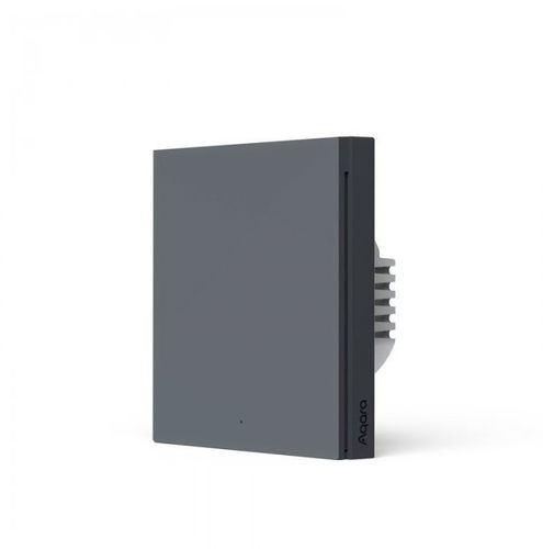 AQARA Smart Wall Switch H1(No Neutral, Single Rocker), šedý - Vypínač - Hlavní obrázek