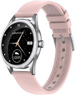 ARMODD Candywatch Crystal 2 strieborné s ružovým remienkom - Smart hodinky
