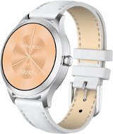 ARMODD Candywatch Premium 2 strieborné s bielym koženým remienkom - Smart hodinky