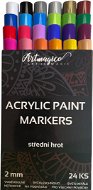 Artmagico Akrylový popisovač se středním hrotem (2 mm) 24 ks - Markers