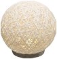 Atmosphera Battery-operated Table Lamp Wicker - White - Table Lamp