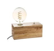 Atmosphera Retro stolní lampa dřevěná - Stolní lampa