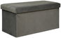 Bench Atmosphera Long bench with storage LILOU, velvet, foldable, 76 × 38 cm, grey - Lavice
