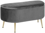 Atmosphera Hallway bench with storage SOLARO, 100 × 40 × 53 cm, grey - Bench