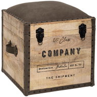 Atmosphera Colonial 2-in-1 seat with storage compartment, brown - Ottoman