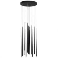 Azzardo AZ3419 - LED Chandelier on Cable LOUISE 12xLED/3W/230V Black - Chandelier