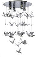 Azzardo AZ2449 - Chandelier on a Cable BIRDS 4xGU10/40W/230V - Chandelier