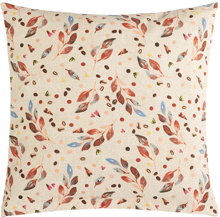 Bellatex 55/607 Berta párnahuzat, 45×45 cm, levélkés, színes