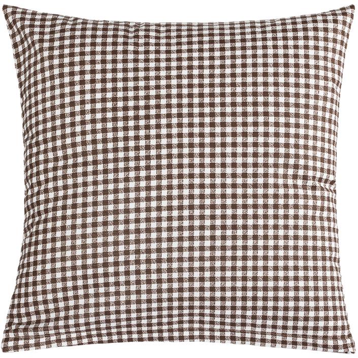 Bellatex 55/608 Berta párnahuzat, 45×45 cm, kockás, barna