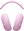 Pink Performance Knit Cushions for Ear Cups and Headband