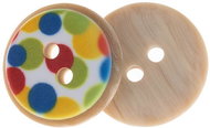 Buttons Žirovnice Button 1,5 cm round colour 349892W, set of 6 - Button