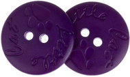 Buttons Žirovnice Button 1,8 cm Little Cat purple, 349891D, set of 6 - Button