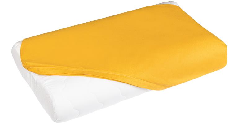Bellatex 211 anatómiai párnahuzat, pamut, 60×33 cm, mustársárga