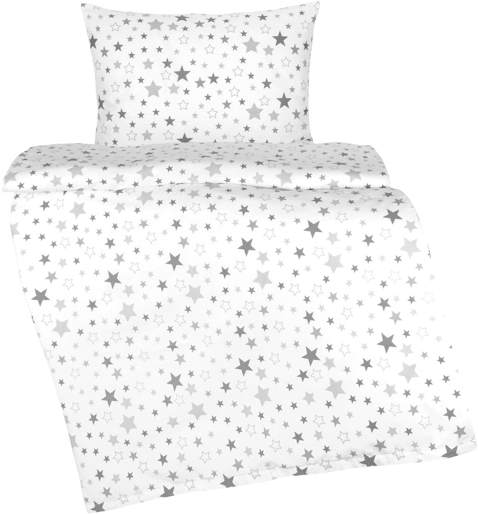 BELLATEX Agata 90/902, csillagok fehér alapon, 90×135, 45×60