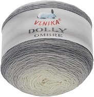 VLNIKA Dolly Ombre 250 g, 313 šedá, bílá - Yarn