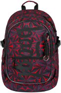 Baagl Školní batoh Core Red Polygon - School Backpack