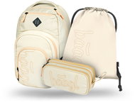 BAAGL 3 Set Coolmate Beige: backpack, pencil case, bag - School Set