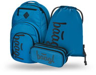 BAAGL 3 Set Coolmate Ocean Blue: backpack, pencil case, bag - School Set
