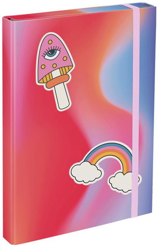 BAAGL School Notebook Folder A4 Rainbow Red - School Folder - Main image