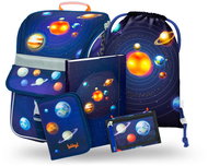 BAAGL 5 SET Zippy Planets: briefcase, pencil case, bag, wallet, folders - School Set