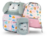 BAAGL 3 SET Zippy Bunny: briefcase, pencil case, bag - School Set