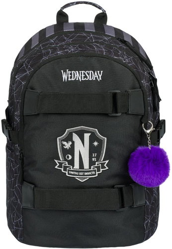 BAAGL Schulrucksack Skate Wednesday Nevermore - Schulrucksack - Hauptbild