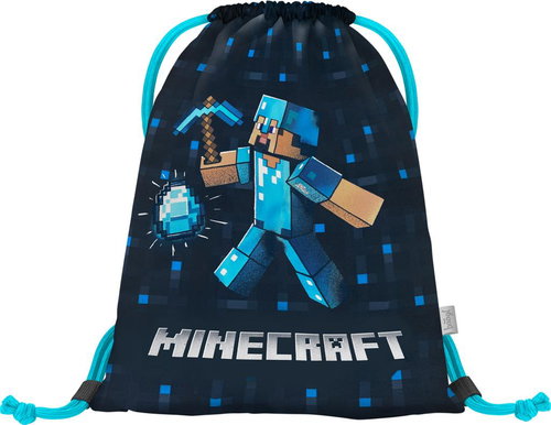 BAAGL Minecraft Blue Axe Bag - Drawstring Bag - Main image