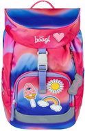 BAAGL School Backpack Airy Rainbow Red - School Backpack