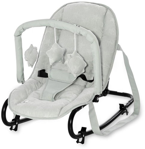 Lorelli rocking chair Eliza luxe frosty green stars - Baby Rocker - Main image