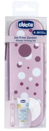 CHICCO Set toothbrush and toothpaste in case Always smiling - lilac, 6m+ - Oral Hygiene Set