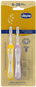 CHICCO Set zubních kartáčků pro děti Lilac-Mustard 6 - 36 m, 2ks - Sada pro ústní hygienu