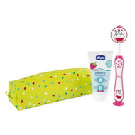 CHICCO Toothbrush and toothpaste set in case - Hippo, 3r+ - Oral Hygiene Set