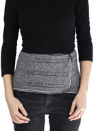 Grandma Ovechkova Elastic kidney belt made of merino wool with Velcro dark grey S - Lumbar Support Belt